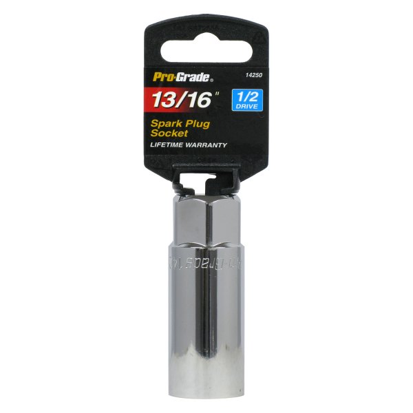 Pro-Grade® - 1/2" Drive 13/16" 6-Point Spark Plug Socket