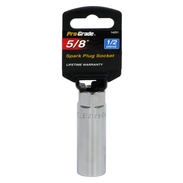 Pro-Grade® - 1/2" Drive 5/8" 6-Point Spark Plug Socket