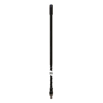ProComm® - 4' Black Fiberglass CB Antenna Kit with 3 Way Mirror Mount