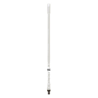 ProComm® - 4' White Fiberglass CB Antenna Kit with 3 Way Mirror Mount