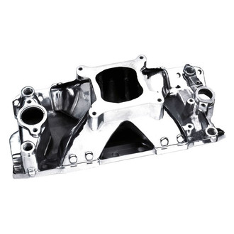 Professional Products® - Hurricane® Polished Carbureted Single Plane Intake Manifold