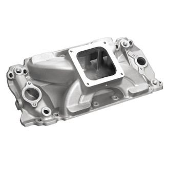 Professional Products® - Hurricane® Polished Carbureted Single Plane Intake Manifold