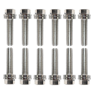 ProForm® - Steel Nickel plated Wedge-Locking Exhaust Header Bolts