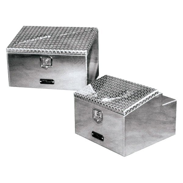 ProTech® - Single Lid Behind Cab Tool Box with Sloped Diamond Plate Lid