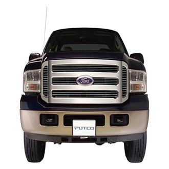 Putco® - 3-Pc Shadow Polished Horizontal Billet Main Grille