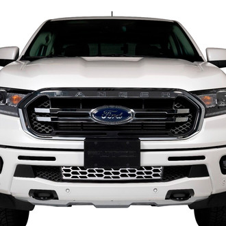 Putco® - 1-Pc Hex-Shield Style Polished CNC Machined Bumper Grille