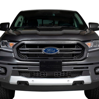 Putco® - 1-Pc Hex-Shield Style Black CNC Machined Bumper Grille
