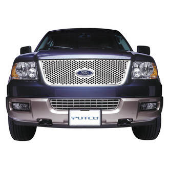 Putco® - 1-Pc Polished Round Punch CNC Machined Main Grille