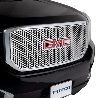 Putco® - 1-Pc Polished Round Punch CNC Machined Main Grille