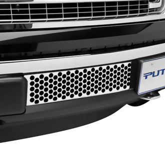 Putco® - 1-Pc EcoBoost Series Polished Round Punch CNC Machined Bumper Grille