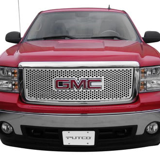 Putco® - 1-Pc Polished Round Punch CNC Machined Main Grille