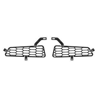 Putco® - 2-Pc Hex Style Black CNC Machined Bumper Grilles