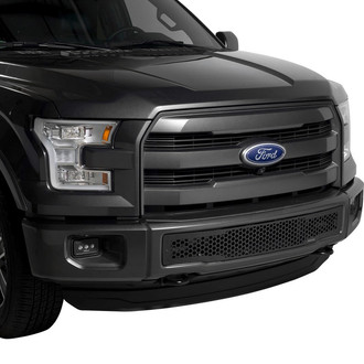 Putco® - 1-Pc Black Round Punch CNC Machined Bumper Grille
