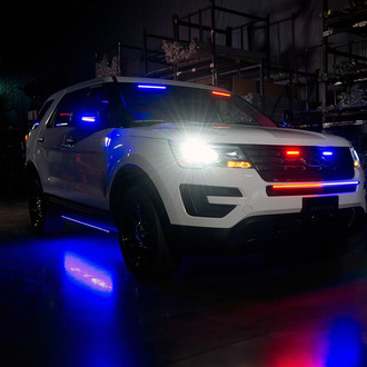 Putco® - 12" E-Blade™ Red/White LED Strobe Light Bars