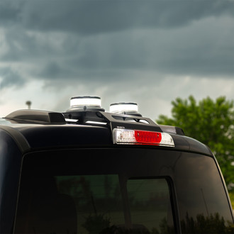 Putco® - Rooftop Dual Amber/White LED Beacon Lights With Third Brake Light Mounting Bracket