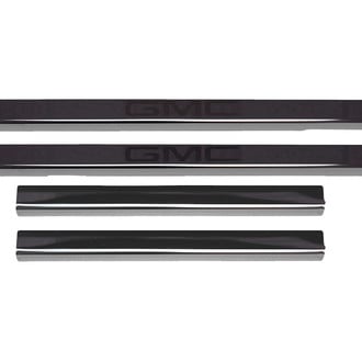 Putco® - Black Platinum Door Sills with GMC Etching