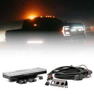 Putco® - 12"x4" Yellowjacket™ Rooftop Amber/White LED Strobe Light Bar