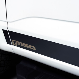 Putco® - Ford Licensed Black Platinum Rocker Panel Covers
