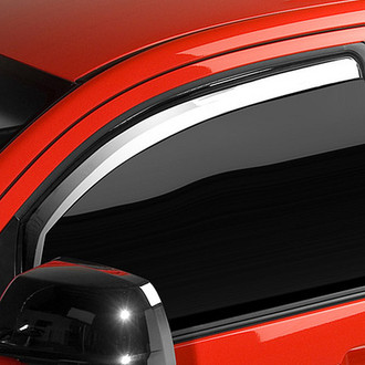 Putco® - In-Channel Element Chrome Front Window Visors