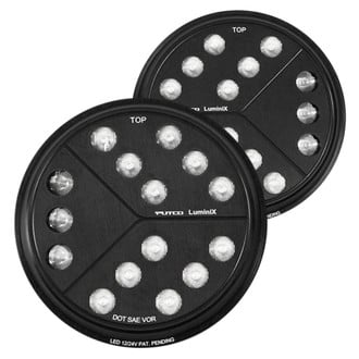 Putco® - 7" Round Black LuminiX™ LED Headlights (H6024)