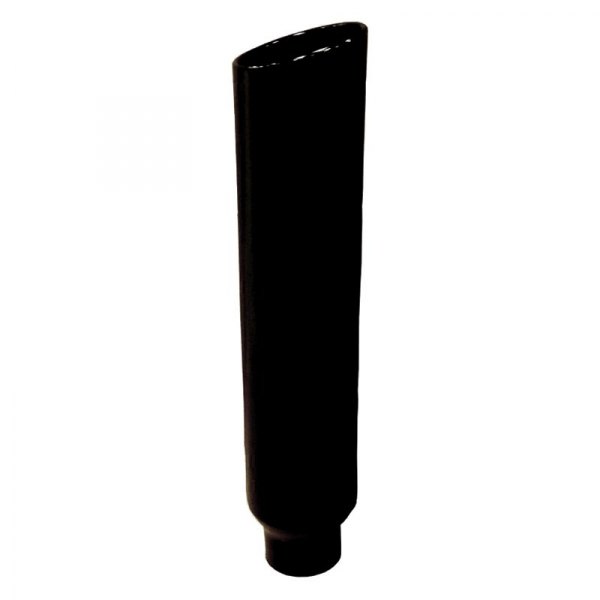 Pypes® - 304 SS Angle Straight Style Rolled Edge Black Exhaust Stack