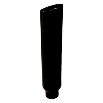 Pypes® - 304 SS Angle Straight Style Rolled Edge Black Exhaust Stack (5" Inlet, 6" Outlet, 36" Height)
