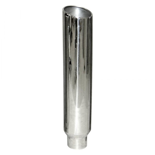 Pypes® - 304 SS Angle Straight Style Rolled Edge Polished Exhaust Stack
