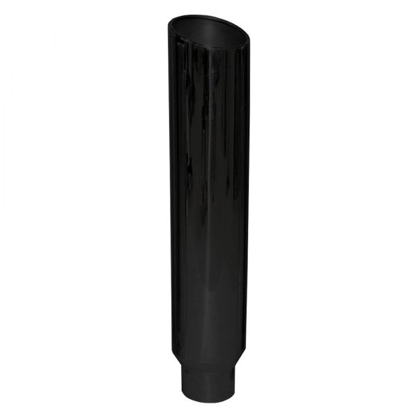 Pypes® - 304 SS Angle Straight Style Rolled Edge Black Exhaust Stack