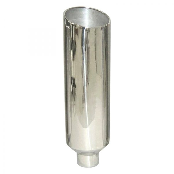 Pypes® - 304 SS Angle Straight Style Rolled Edge Polished Exhaust Stack
