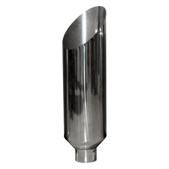 Pypes® - 304 SS Miter Straight Style Polished Exhaust Stack (5" Inlet, 10" Outlet, 36" Height)