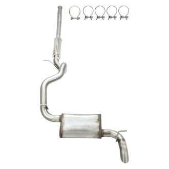 Pypes® - 409 SS High Ground Clearance Cat-Back Exhaust System with Single Rear Exit