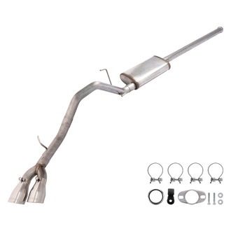 Pypes® - 409 SS Cat-Back Exhaust System with Dual Side Exit