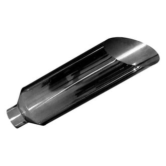 Pypes® - 304 SS Miter Straight Style Polished Exhaust Stack (5" Inlet, 8" Outlet, 36" Height)
