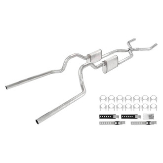 Pypes® - 409 SS Crossmember-Back Exhaust System with Split Rear Exit