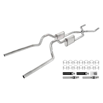 Pypes® - 409 SS Crossmember-Back Exhaust System with Split Rear Exit