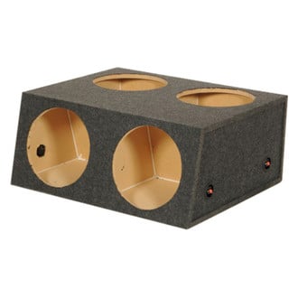 QPower® - 12" 4-Hole Forward/Upward-Firing Sealed Subwoofer Box