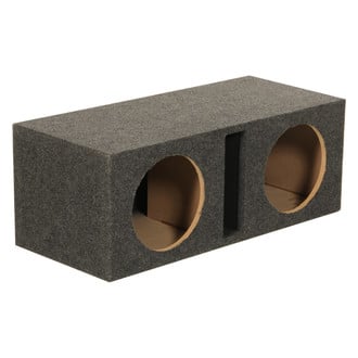 QPower® - 12" 2-Hole Forward-Firing Ported Subwoofer Box