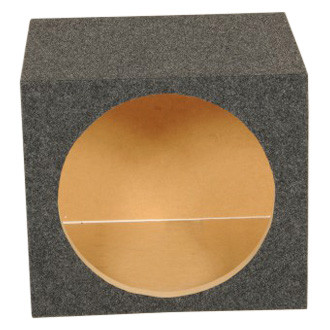 QPower® - Heavy Duty Series 12" 1-Hole Forward-Firing Sealed Subwoofer Box