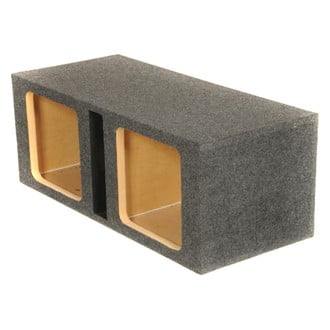 QPower® - Heavy Duty Series 12" 2-Hole Forward-Firing Ported Subwoofer Box