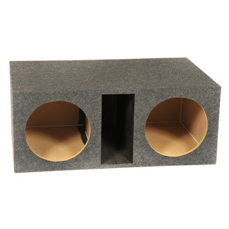 QPower® - Heavy Duty Series 12" 2-Hole Forward-Firing Ported Extra-Large Subwoofer Box