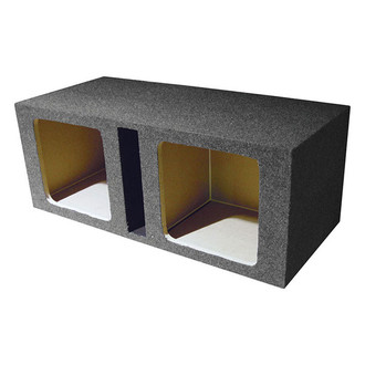 QPower® HD215 VENT SQ - Heavy Duty Series 15" 2-Hole Forward-Firing Ported Subwoofer Box with Square Hole