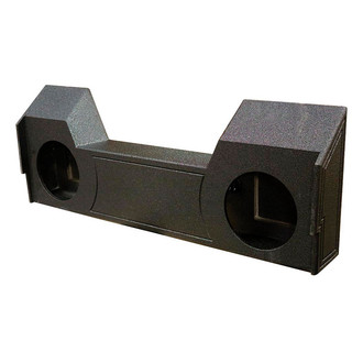 QPower® QBDODGE10 2019 - QBomb Series 10" 2-Hole Upward-Firing Sealed Subwoofer Enclosure