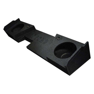 QPower® - QBomb Series 12" 2-Hole Downward-Firing Sealed Subwoofer Enclosure