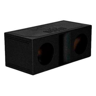 QPower® - QBomb Series 10" 2-Hole Forward-Firing Vented Subwoofer Box