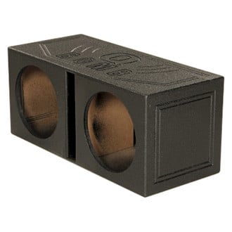 QPower® - QBomb Series 10" 2-Hole Forward-Firing Subwoofer Box