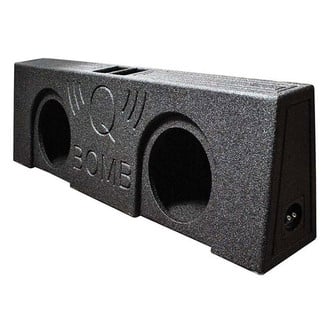 QPower® - QBomb Series 12" 2-Hole Forward-Firing Ported Subwoofer Enclosure