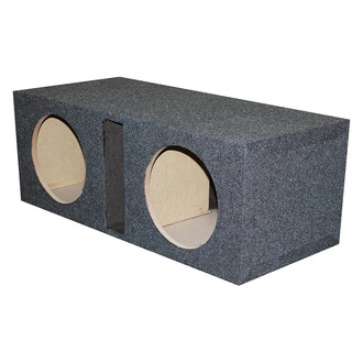 QPower® - Heavy Duty Series 10" 2-Hole Forward-Firing Ported Subwoofer Box
