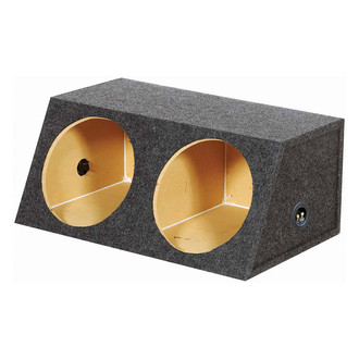 QPower® - 15" 2-Hole Forward-Firing Sealed Subwoofer Box