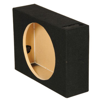 QPower® QSHALLOW112V_50 - 12" 1-Hole Forward-Firing Ported Subwoofer Box with an Outer Carton