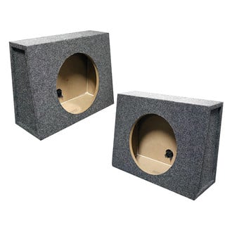 QPower® - 10" 1-Hole Forward-Firing Sealed Subwoofer Boxes